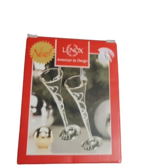 LENOX BRAND NEW 2013 Our First Toasting Flute Ornament - Picture 1 of 7